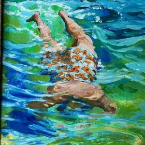 The Beautiful Suit 12x16  O/C